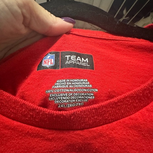 Men’s New England Patriots Tee Shirt Bold Red Shirt - Picture 3 of 4